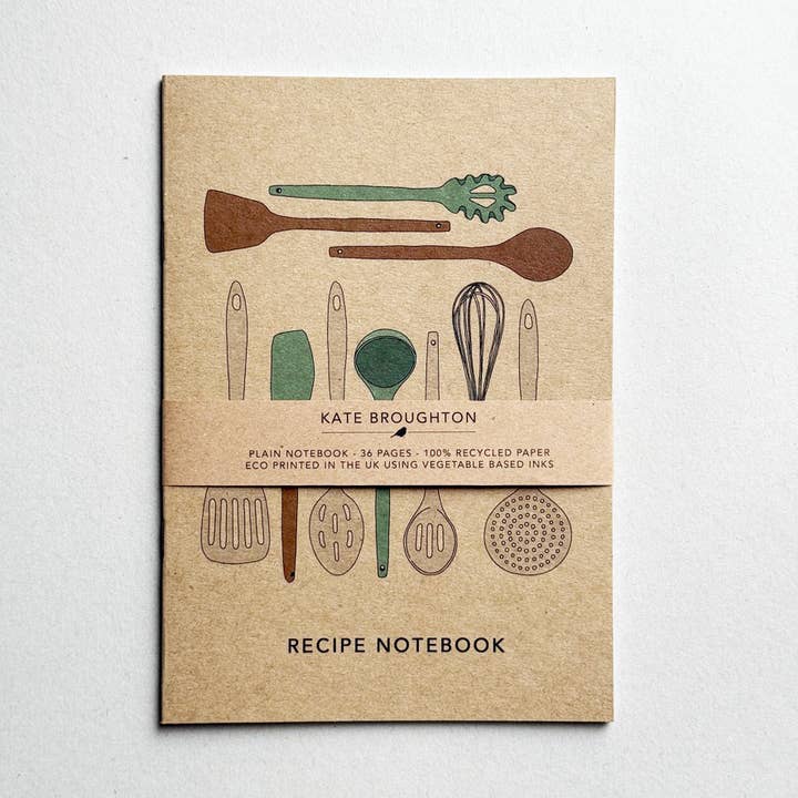 Recipe Notebook for wholesale by Kate Broughton