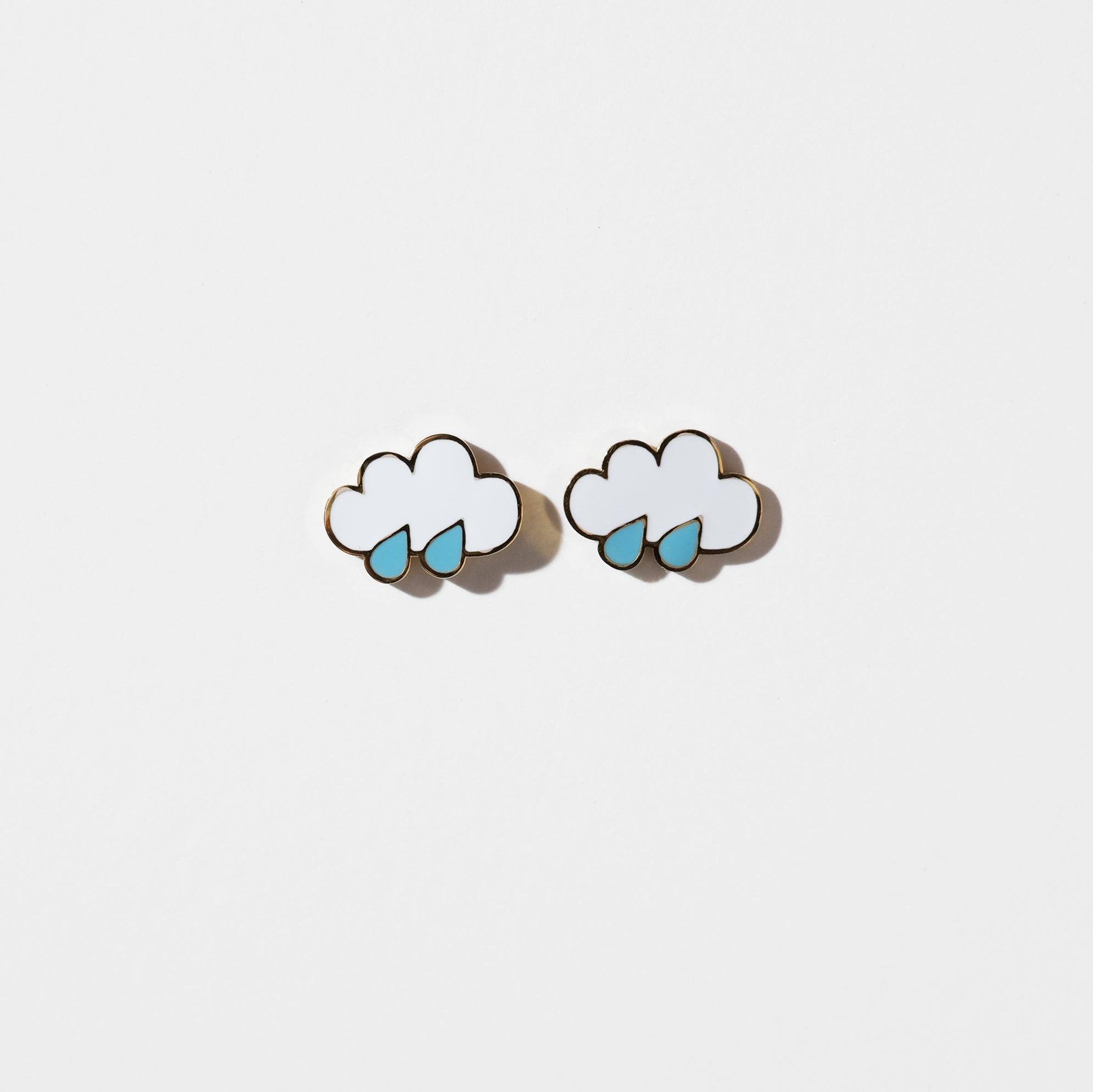 Sleepy Mountain - Wholesale Stud/Post Earrings - Rain Cloud Earrings