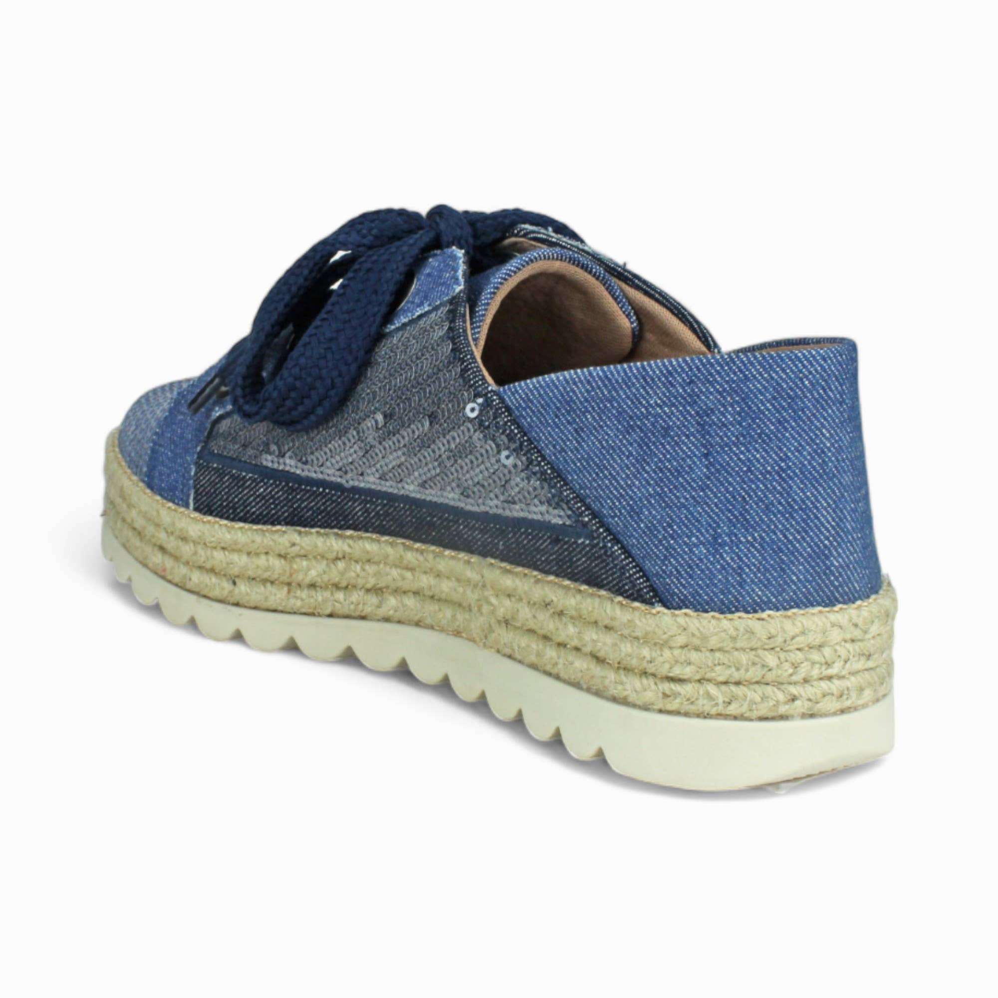 Love Rio – Großhandel Lifestyle-Sneaker – Damen – *Fast weg* Pailletten-Sneaker Blue Jean 3960663