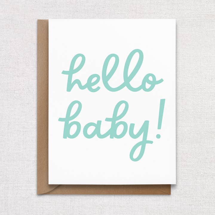 Nieuwe wenskaart voor baby's voor wholesale door HellaHoney Co