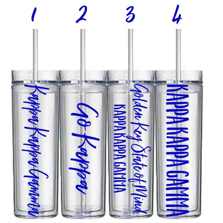 Golden Sol Collective - Wholesale Insulated Mug/Tumbler - Kappa Kappa Gamma Sorority Tumbler Cup, Water Bottle