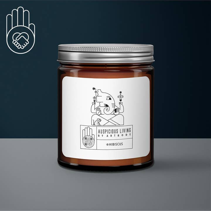 Art&Ode - Wholesale Jar/Filled Candle - Mantra Blessing Auspicious Candle For New Business-Gift Idea5