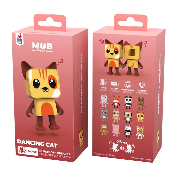 Mobility On Board - Wholesale Speakers - Bluetooth speaker - Dancing Animals - Cat5