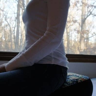 Deep Breath Designs, LLC - Wholesale Meditation Supplies - MEDITATION CUSHION BATIK organic buckwheat support Zafu yoga