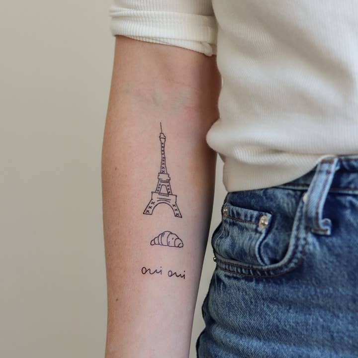 Oui Oui Paris Temporäre Tattoos für den Großhandel von Saint Tattoos
