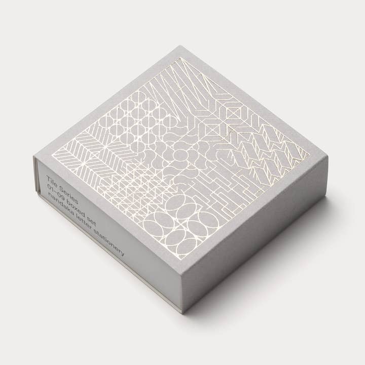 Minikort | Fliseserie: 01-09 Boksesæt med guldfolie for engroshandel hos Nandaka