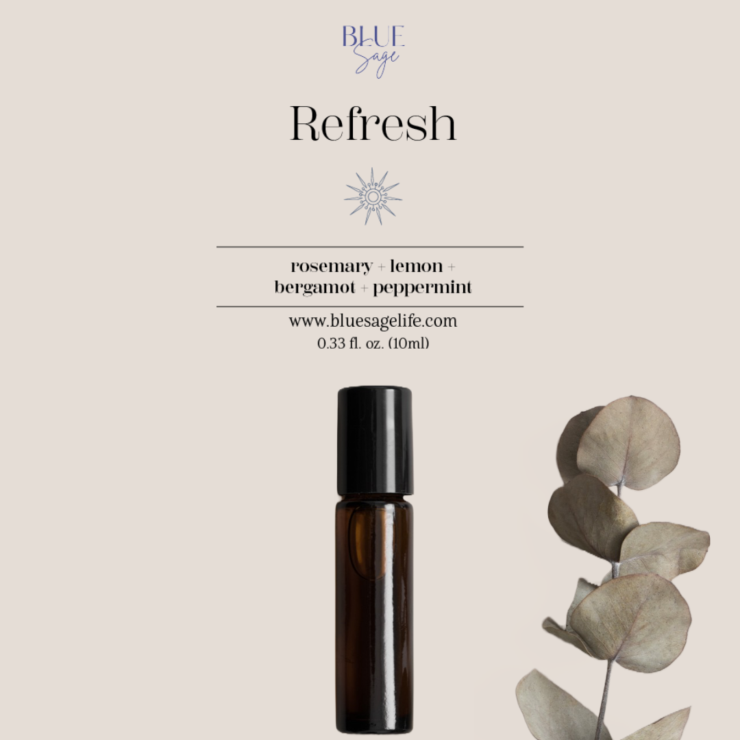 Blue Sage - Wholesale Essential Oil Roll-On - Refresh Blend Essential Oil Roller | Aromatherapy Roll On3