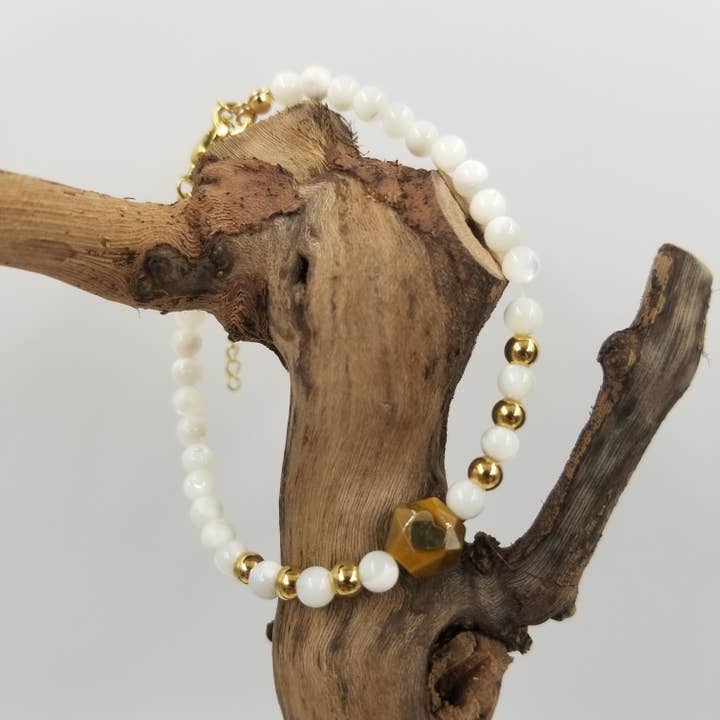 Natural Stone Bracelet Heart Gemstone Bracelet for wholesale by CHAKRA JEWELRY