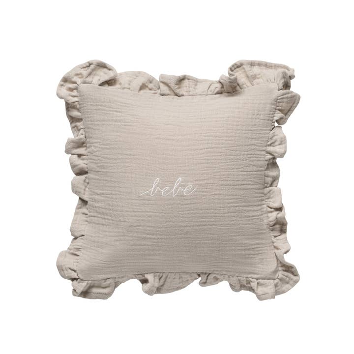 Domani Home - Wholesale Throw/Decorative Pillow - Gauze Bebe Ruffle Accent Pillow1