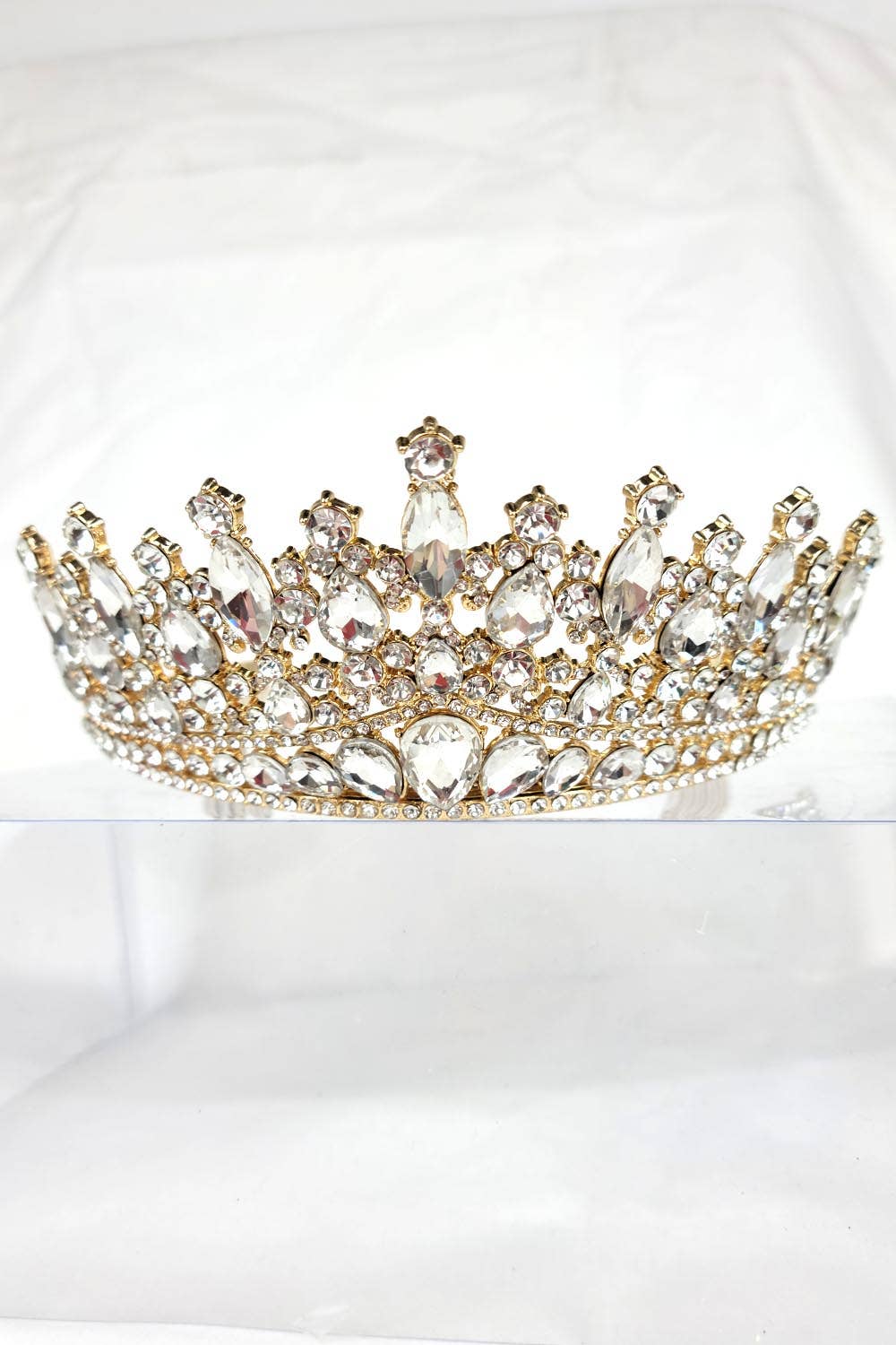 Chicas - Wholesale Tiara - Women's - One Size Fits All Tiara With Jewels HT93214