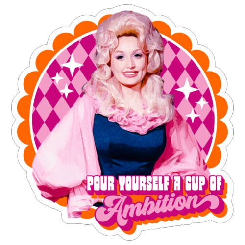 Die Cut Stickers 'Dolly Pour Yourself a for wholesale by ART WOW (We Ship to the US with DHL)