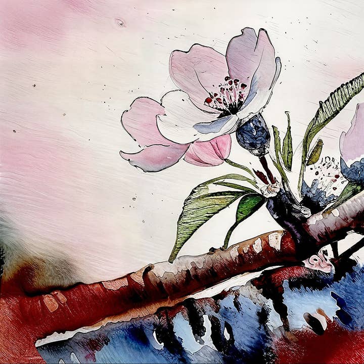 Floral Fine Art Print, Watercolor Wall Décor, Home Decor Gift, Nature Artwork, Elegant Wall Art for wholesale by Mediaunlimited, LLC.