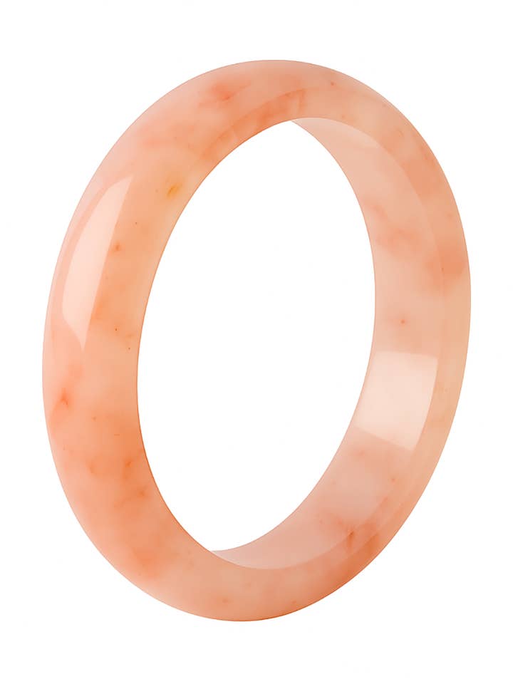 Natuurlijke Gouden Zijde Jade Armband in Perzikgloed voor wholesale door Zoey Simmons