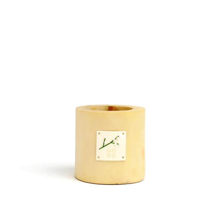 WOOD MOOD - Wholesale Jar/Filled Candle - Blossom Candle Compact | Reusable floral candle in wood5