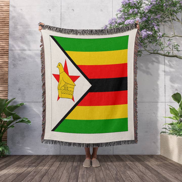 3dRose - Wholesale Throw Blanket - 3dRose, Zimbabwe Flag, Blanket2