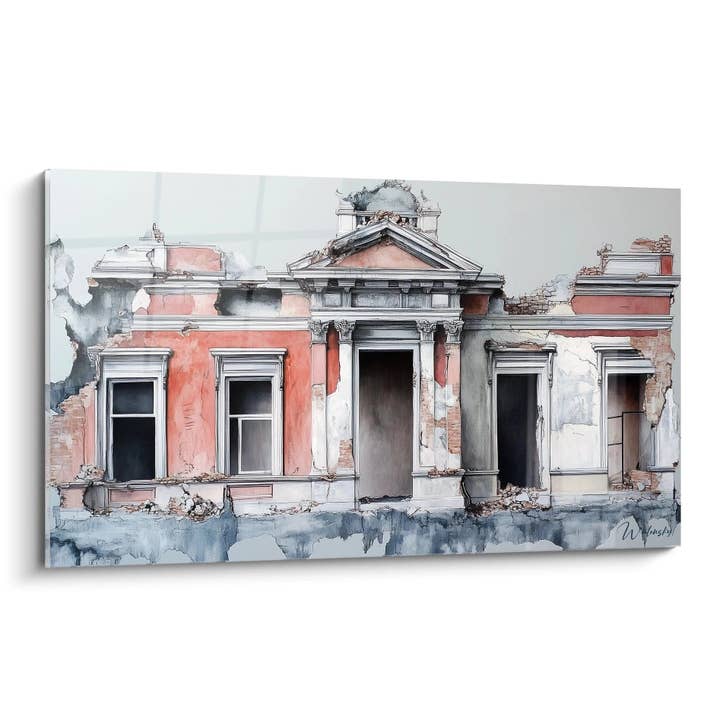 Tableau Façade Délabrée - edition street art pour la vente par Walensky
