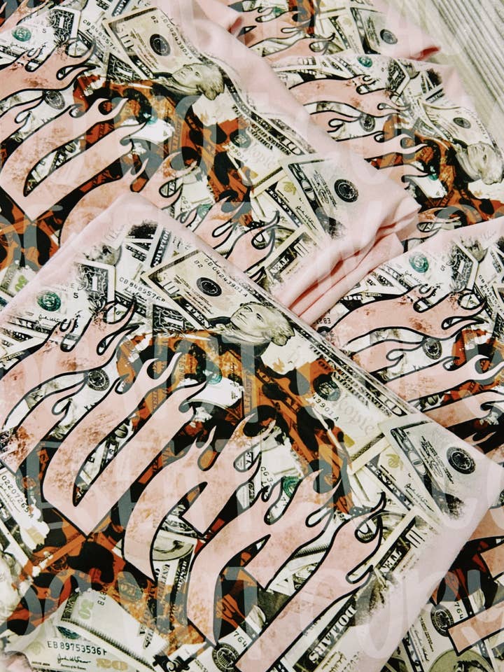 Desert Diva Co - Wholesale T-Shirt (Graphic) - Women's - Boujee Theme V-Neck Tee Bundle2