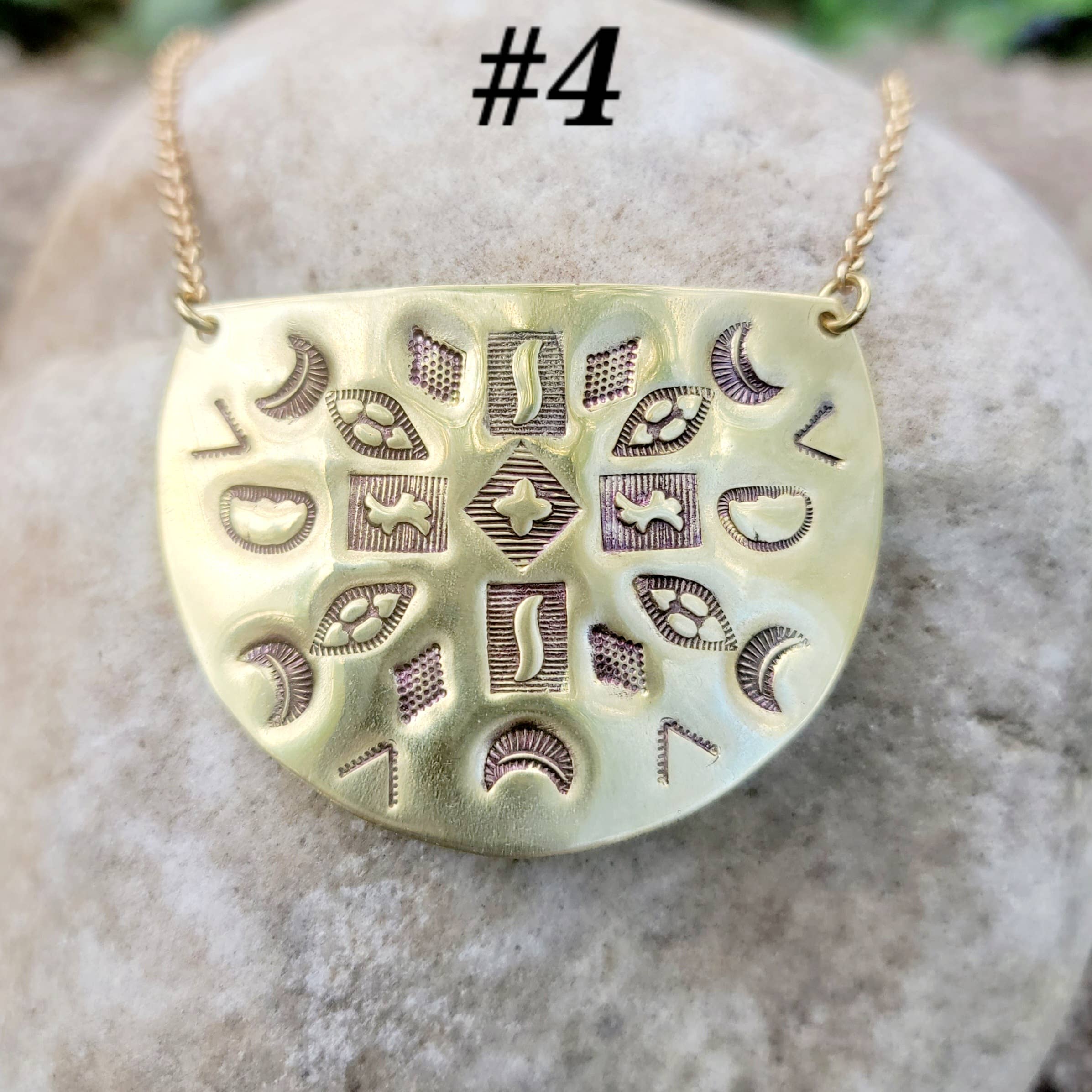 Verdilune – Engroshandel Halskæde med vedhæng – Mandala stemplet messing halskæde5