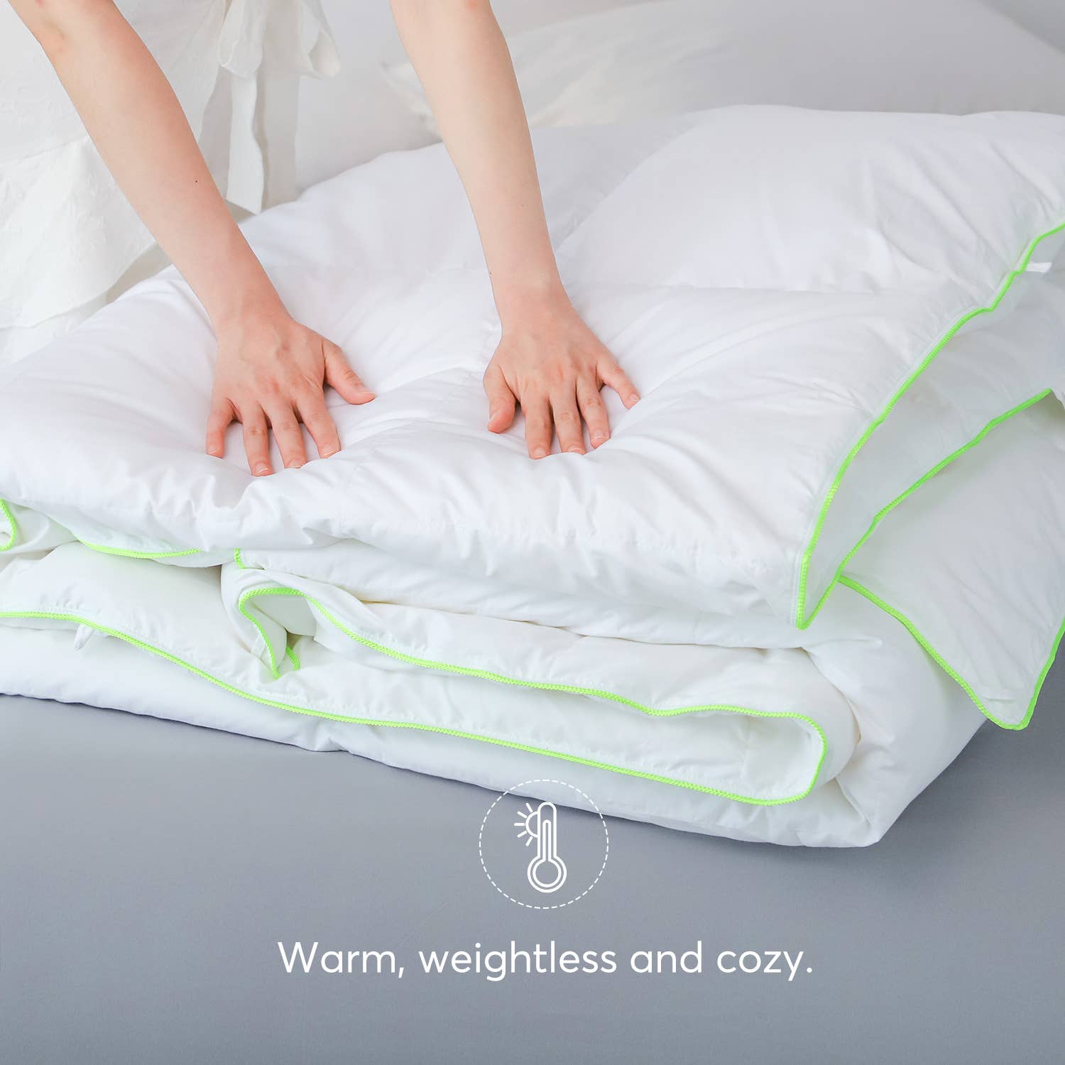 Kasentex - Vente Couette - Housse de couette en duvet à motif boîte à chicanes, pour toutes les saisons6