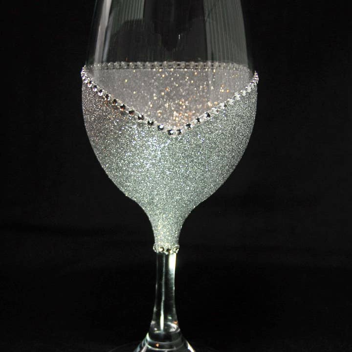 WineyBitches.Co - Wholesale Wine Glass - WB Original Classy Glassy – Bling Stem V Style Wine Glass (Signature Collection)8