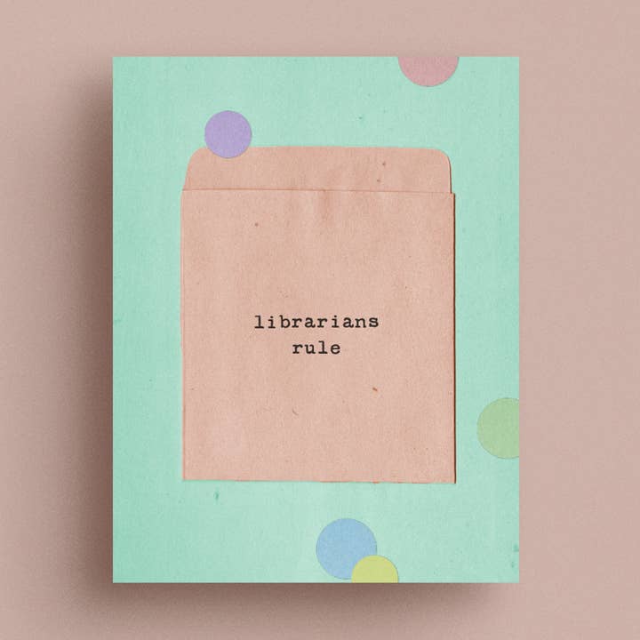 Bibliothekare regieren Umschlagkarte für den Großhandel von Library Design Co.
