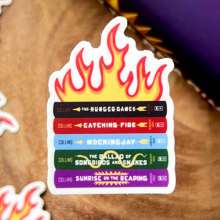 Games Book Stack Sticker for wholesale by Cozy Reads Shop