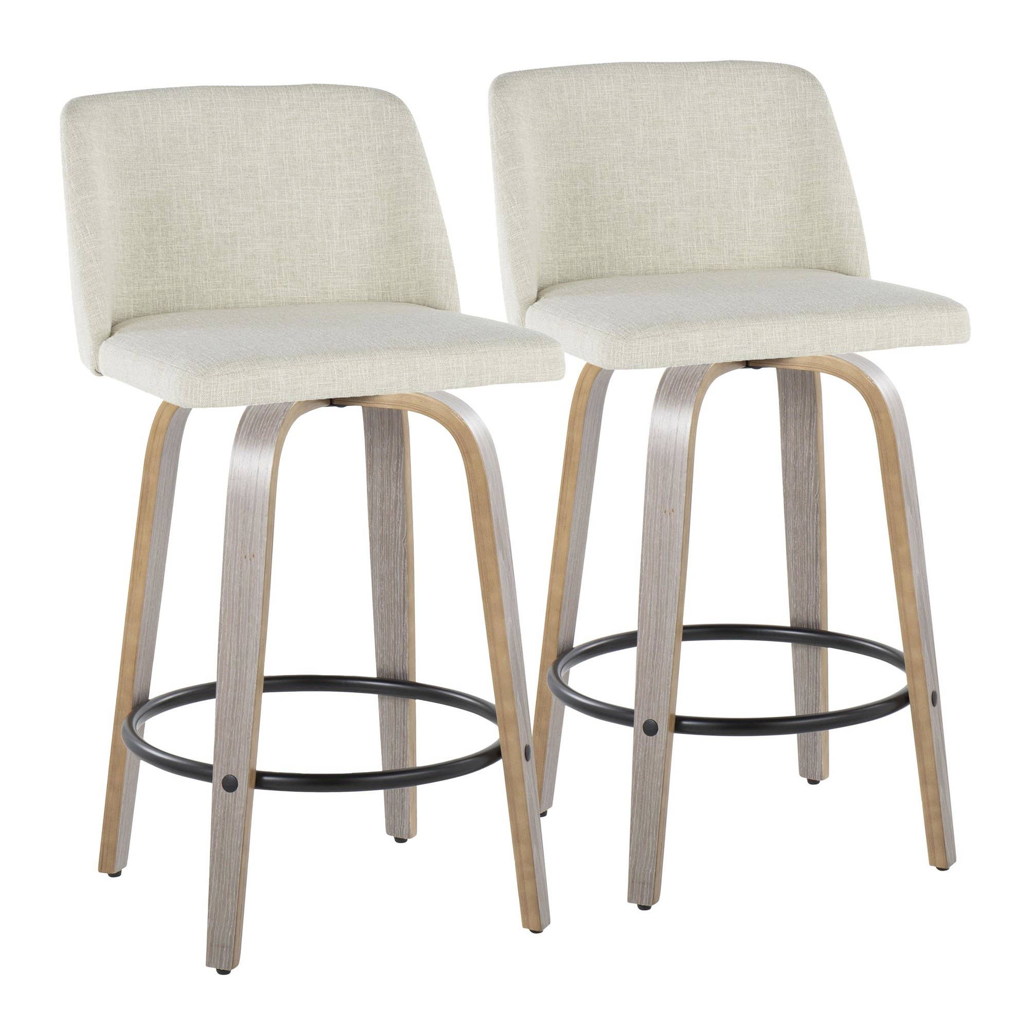 LumiSource and Grandview Gallery - Wholesale Stool - Toriano 26" Fixed Height Counter Stool Q - Set of 223