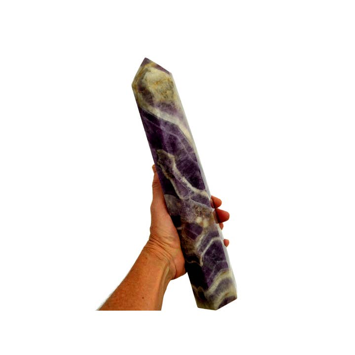 Kaia & Crystals – Pedra/cristal espiritual por atacado – Torre de quartzo ametista XXXL 1.700 g4