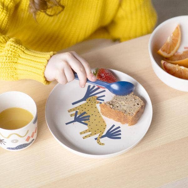 EKOBO - Wholesale Dinnerware Set - Kids & Baby - Bambino Kids Set LEOPARD3