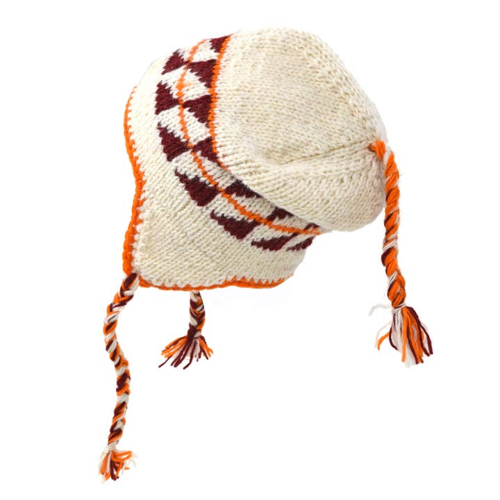 Handknitted Woolen Ear Flap Hats 07188-07189 for wholesale by Nusantara Inc.