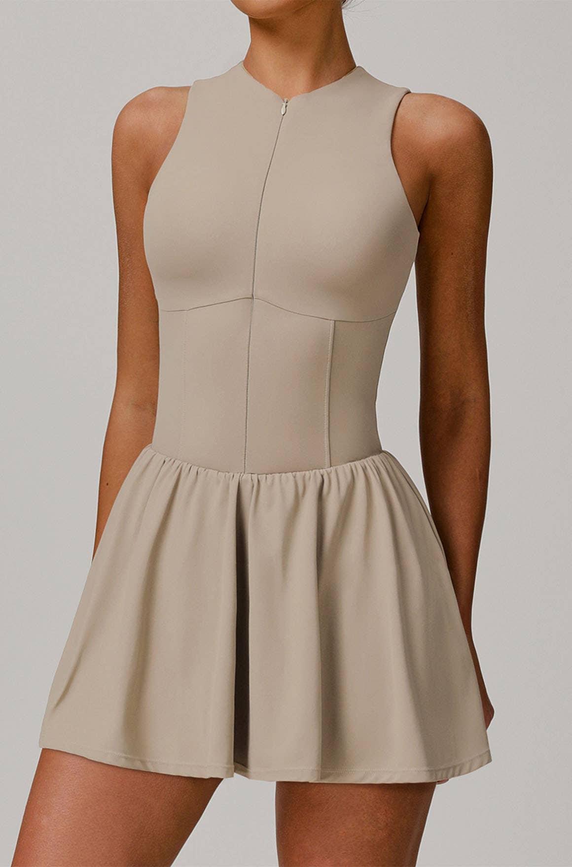 Crave by FW - Wholesale Athletic Dress - Women's - Zipper Tennis Dress with Short and Pocket16