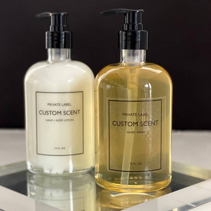 Atelier 880 - Wholesale Hand Soap/Wash - Private Label Scented Hand and Body Wash / Soap Clear Bottle