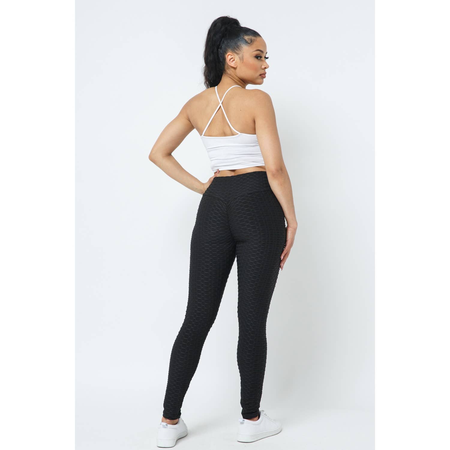 JHP Collection - Wholesale Fashion Leggings - Women's - HIGH WAIST YOGA PANTS SCRUNCH BUTT LIFT LEGGINGS WITHOUT POC4