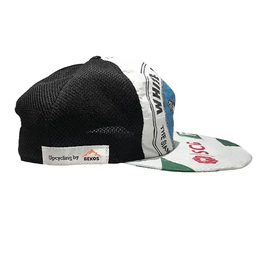 Upcycling by Bekos – wholesale Baseballkeps - Unisex – Upcycling baseballkeps med vitt tigertryck, tillverkad av återvunna cementpåsar2