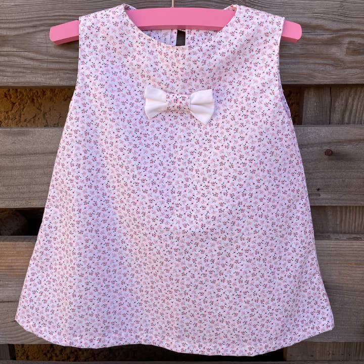 Vestido de bebé Laulau de algodón para venta al por mayor de Mes Rêves en Popeline