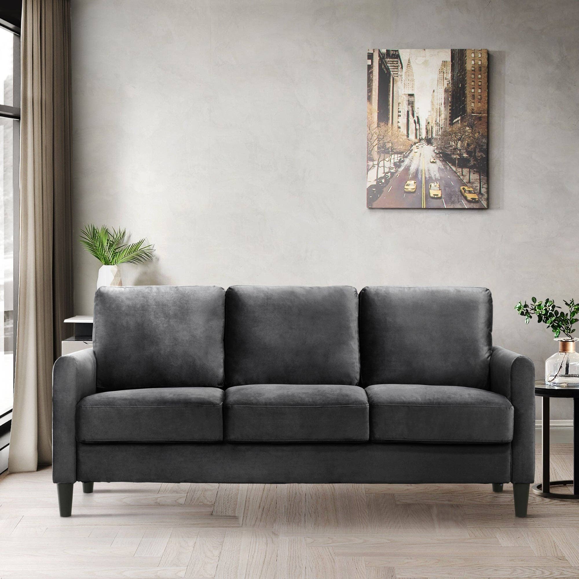 Home Design - Wholesale Sofa - Home Design Airell Velvet Arm Sofa4