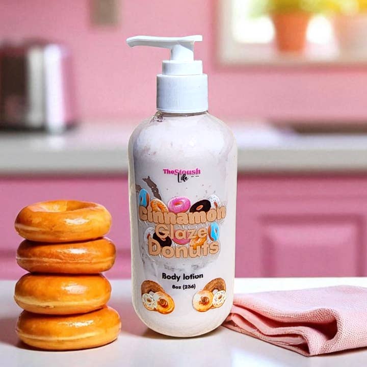 Cinnamon Glaze Donuts Hydrating Body Lotion for wholesale by The stoush life