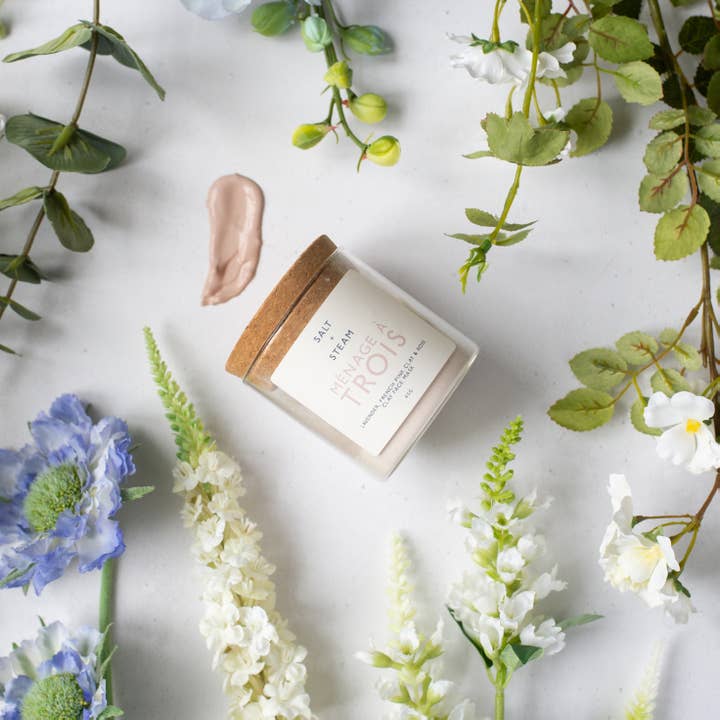 Salt + Steam - Wholesale Skincare Face Mask - Ménage à Trois - Rose & Lavender Clay Face Mask 45g3