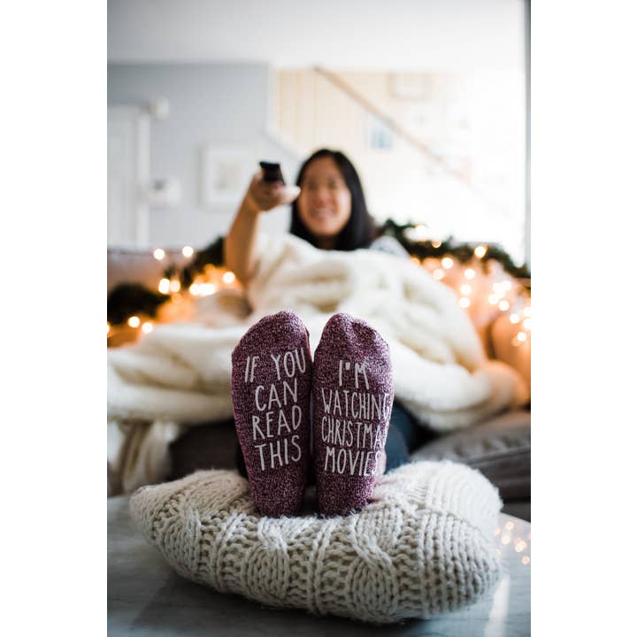 The Obstinate Octopus - Wholesale Socks - Women's - "If You Can Read This...I'm Watching Christmas Movies" Socks7