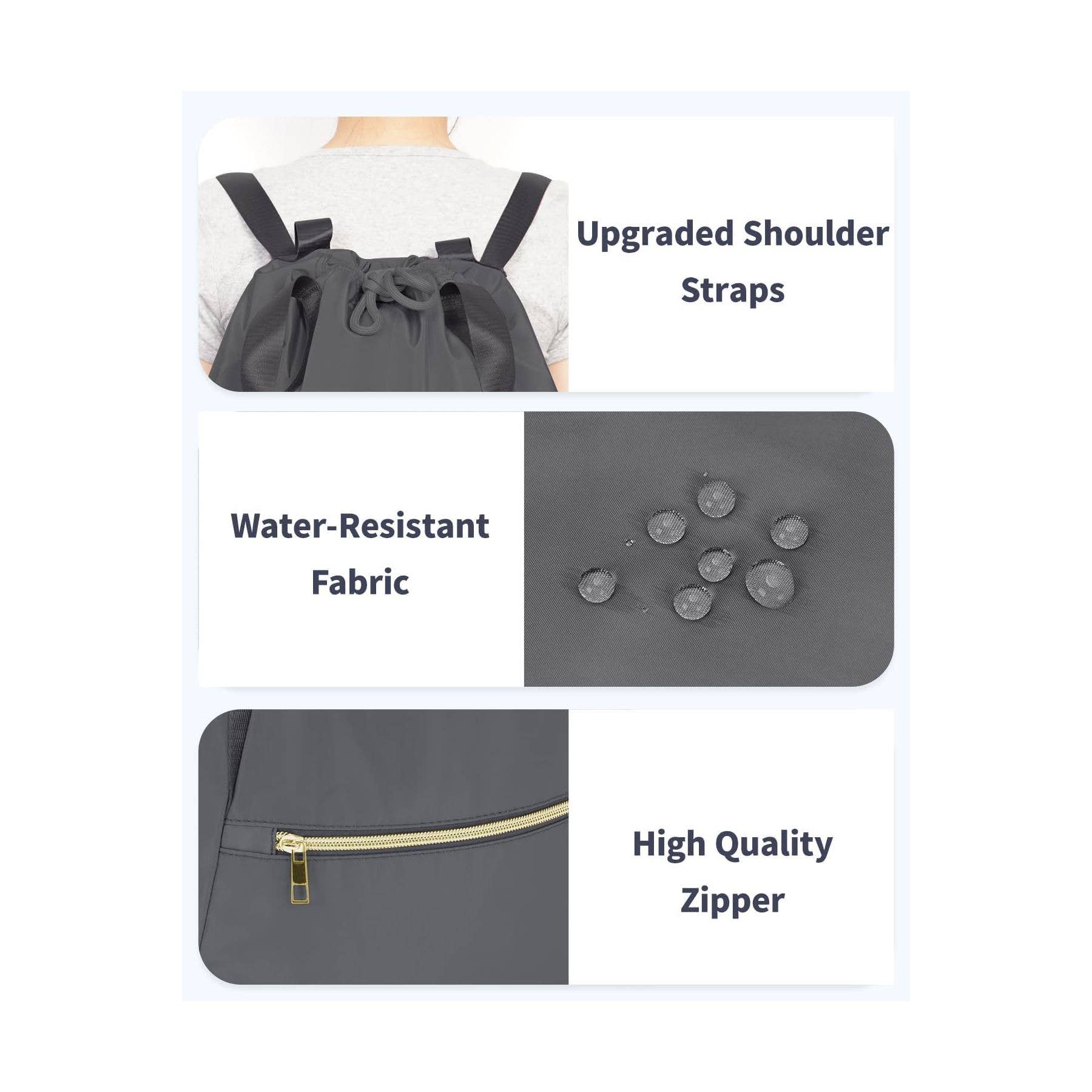 wandf - Wholesale Drawstring Bag - Unisex - Ceneda Drawstring Backpack  Water Resistant Sports Gym Sack22