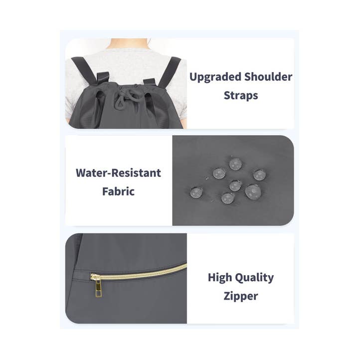 wandf - Wholesale Drawstring Bag - Unisex - Ceneda Drawstring Backpack Water Resistant Sports Gym Sack22