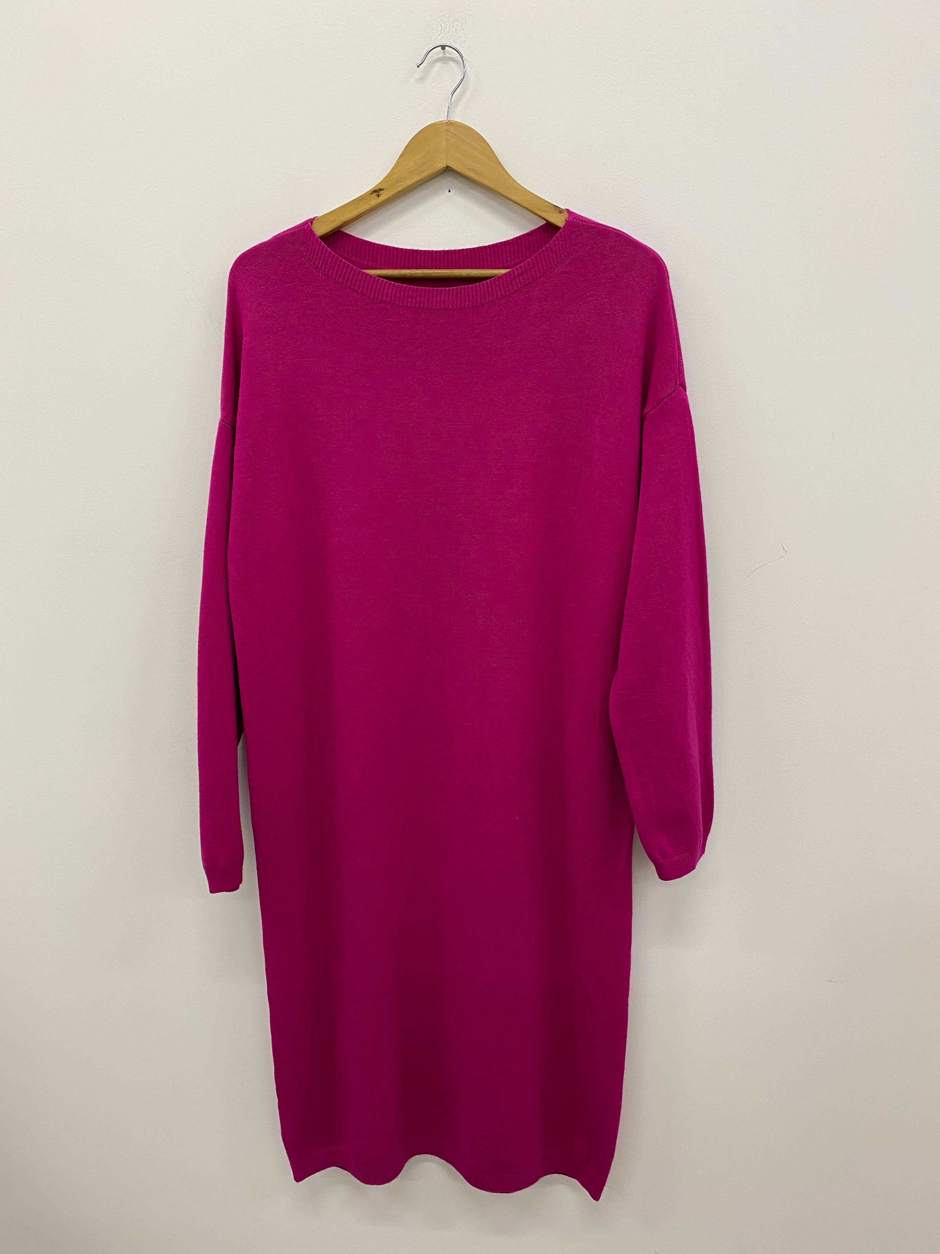 ORNELLA PARIS - Wholesale Dress - Women's - LEL-R22271 plain long sweater dress20