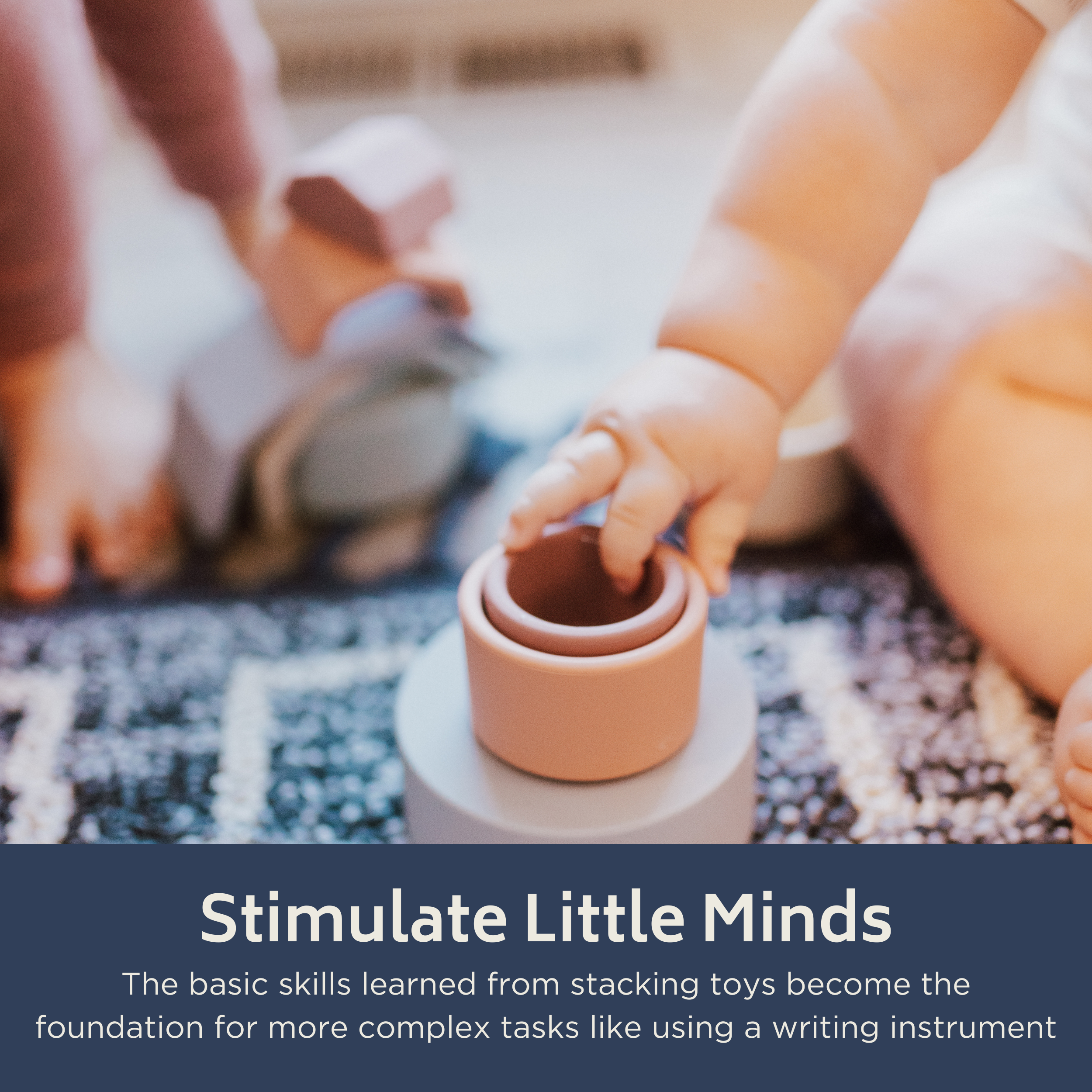 Babeehive Goods – wholesale Stacking rings game – Baby – Rainbow Stacking Toy3