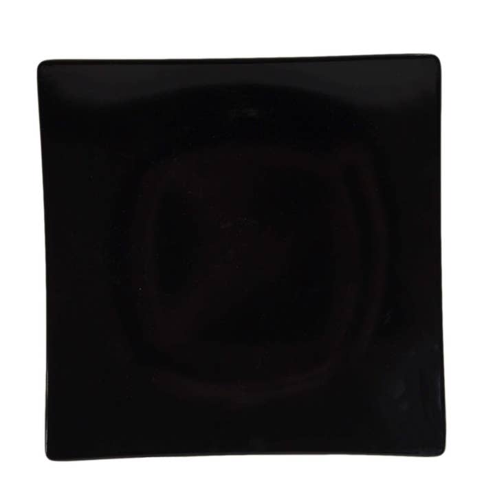 Black 12 3/8" Flare Plate 2" Deep,Melamine, 12/PK for wholesale by KT Supply