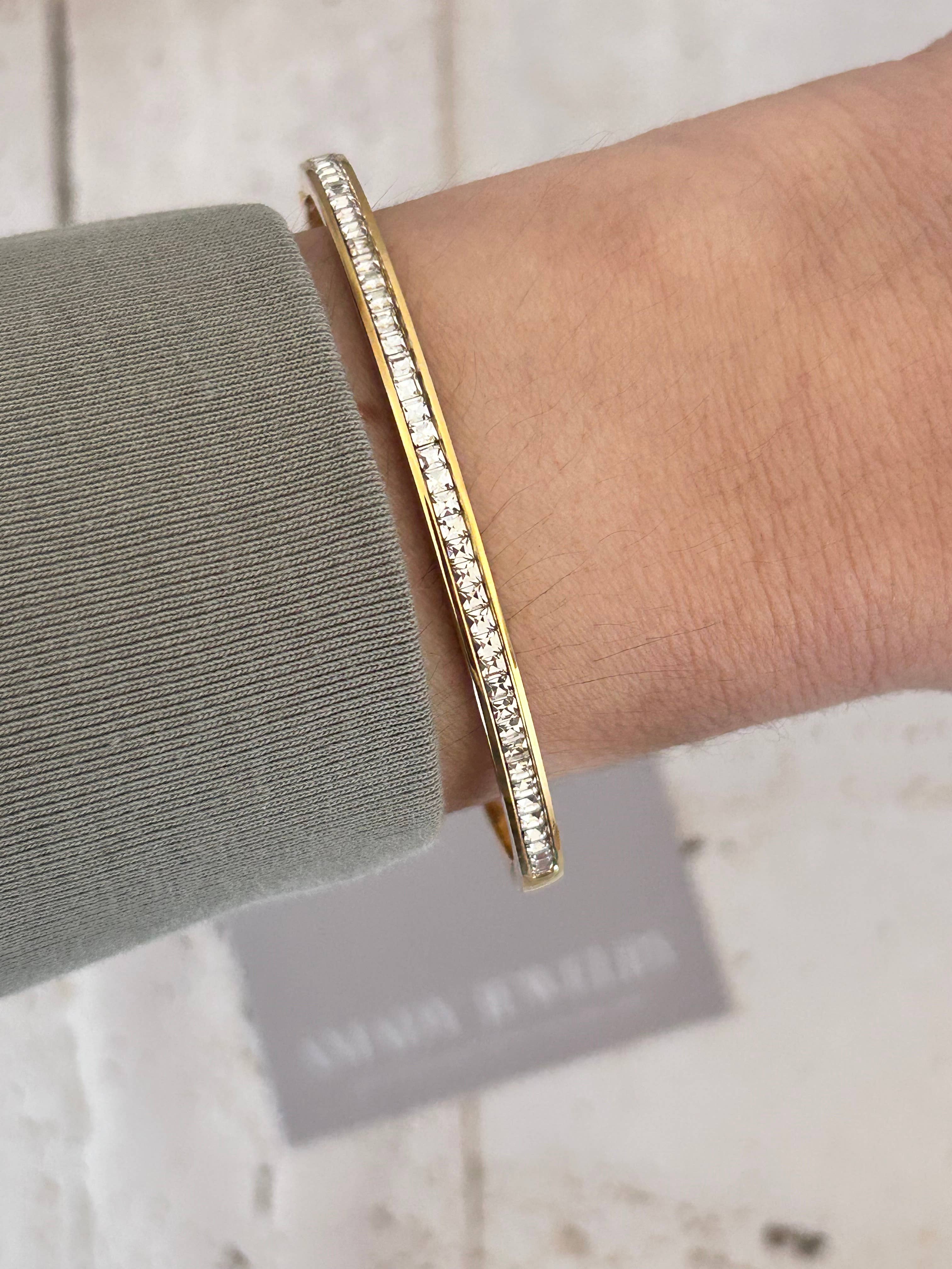 Amady Jewelry – Großhandel Armreif – Tennisarmband 18K vergoldet über Edelstahl3