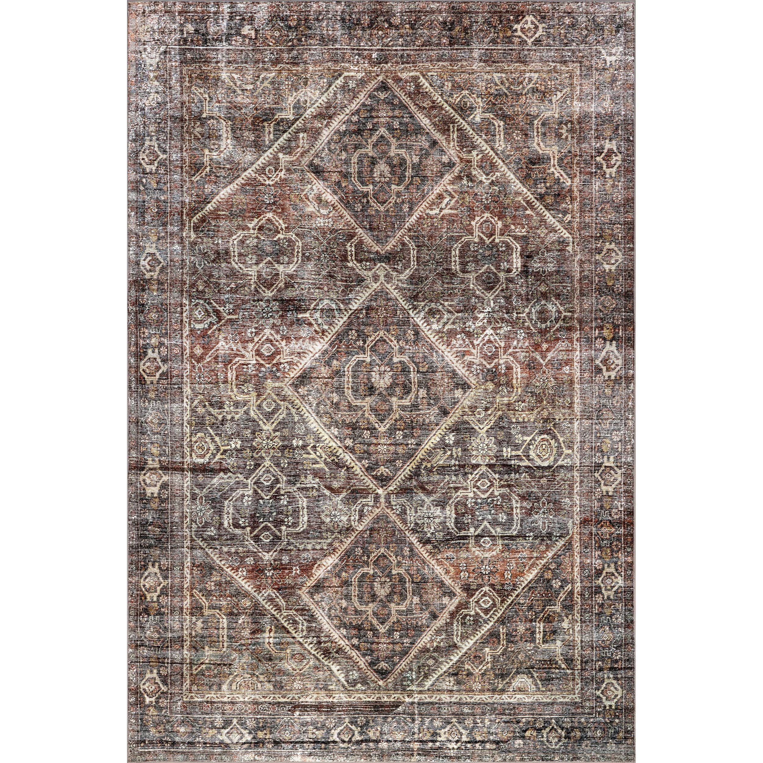 Multicolor Zofia Vintage Persian Machine Washable Area Rug for wholesale on Faire8
