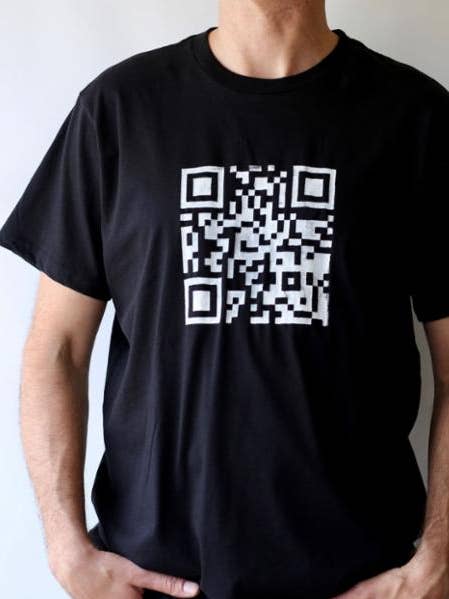 QR Code Unisex T-shirt for wholesale by Vegan Club