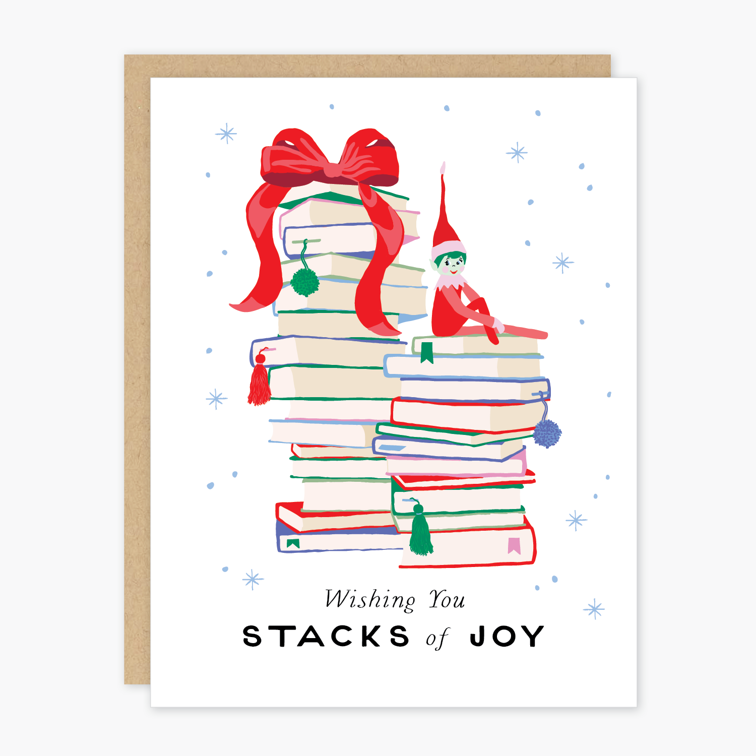 Party of One - Wholesale Season's Greetings Card - Boxed Stacks of Joy Holiday Card2