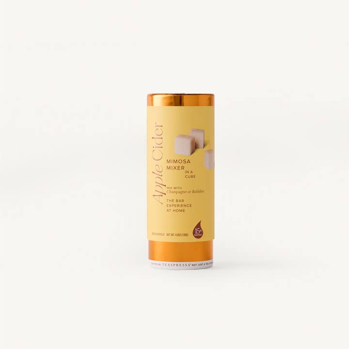 Apple Cider Mimosa Mixer Tallboy. for wholesale by TEASPRESSA | LUXE Mixer Cube