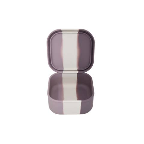 The Dearest Grey Smalls Bento Box - Purple Tie Dye for wholesale by The Dearest Grey